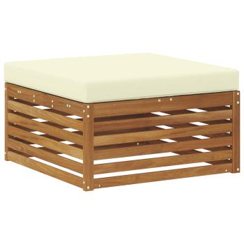 Outdoor-Fußhocker Massivholz Akazie Natur