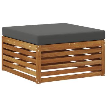 Outdoor-Fußhocker Massivholz Akazie Natur