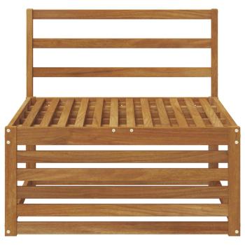 Outdoor Mittelsofa Massivholz Akazie Natur 79 x 83 x 73 cm