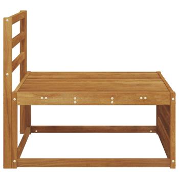 Outdoor Mittelsofa Massivholz Akazie Natur 79 x 83 x 73 cm