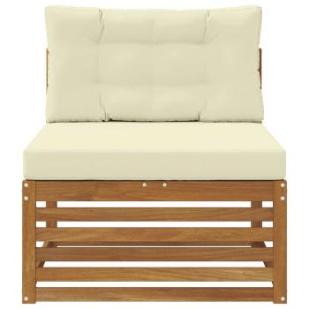 Outdoor Mittelsofa Massivholz Akazie Natur