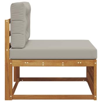 Outdoor Mittelsofa Massivholz Akazie Natur