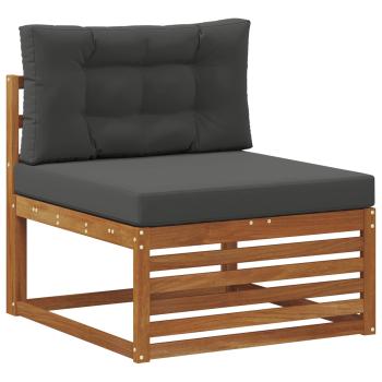 Outdoor Mittelsofa Massivholz Akazie Natur