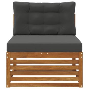 Outdoor Mittelsofa Massivholz Akazie Natur