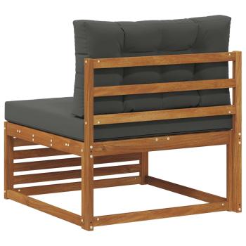 Outdoor Mittelsofa Massivholz Akazie Natur