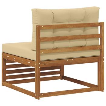 Outdoor Mittelsofa Massivholz Akazie Natur
