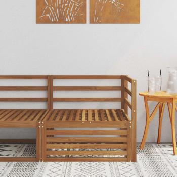 ARDEBO.de - Outdoor Ecksofa Massivholz Akazie Natur 83 x 83 x 73 cm