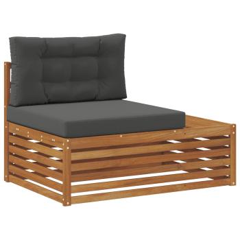 Outdoor Endsofa Natur 115 x 83 x 73 cm Massivholz Akazie