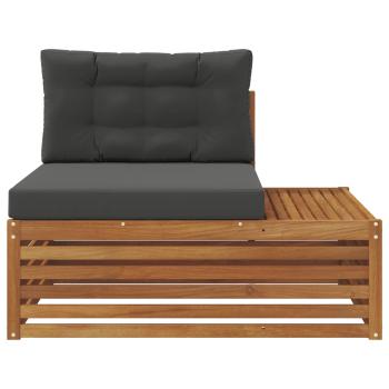 Outdoor Endsofa Natur 115 x 83 x 73 cm Massivholz Akazie
