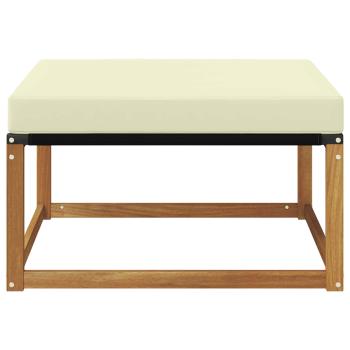 Outdoor-Fußhocker Massivholz Akazie Natur