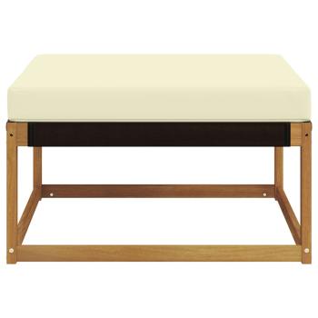 Outdoor-Fußhocker Massivholz Akazie Natur