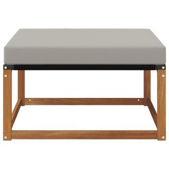 Outdoor-Fußhocker Massivholz Akazie Natur
