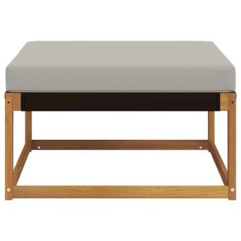 Outdoor-Fußhocker Massivholz Akazie Natur