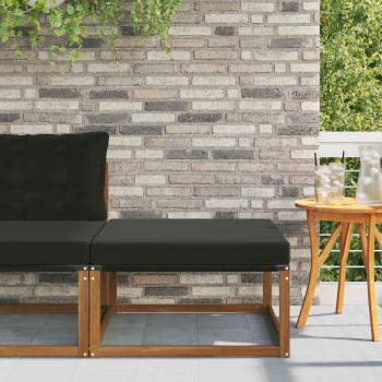 ARDEBO.de - Outdoor-Fußhocker Massivholz Akazie Natur