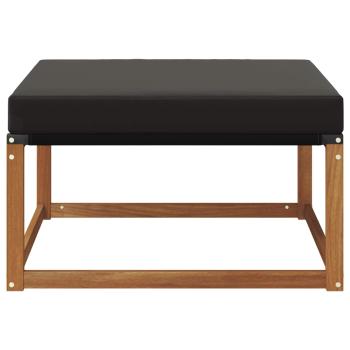 Outdoor-Fußhocker Massivholz Akazie Natur