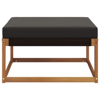 Outdoor-Fußhocker Massivholz Akazie Natur