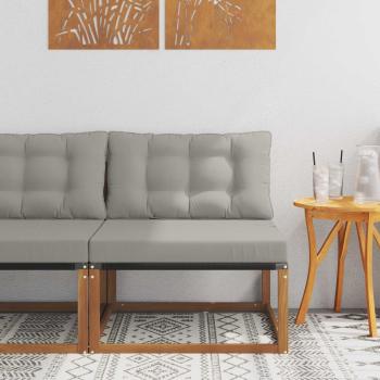 ARDEBO.de - Outdoor Mittelsofa Massivholz Akazie Natur