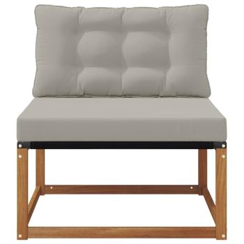 Outdoor Mittelsofa Massivholz Akazie Natur