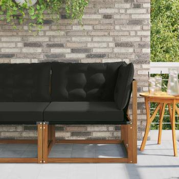 ARDEBO.de - Outdoor Ecksofa Massivholz Akazie Natur