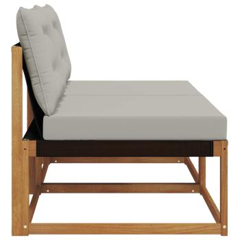 2 stk. Outdoor Mittelsofa Massivholz Akazie Natur