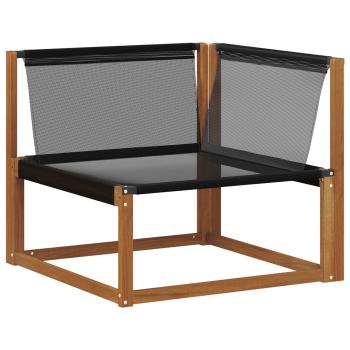 7 stk. Outdoor Mittel- und Ecksofa Massivholz Akazie Natur