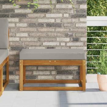 ARDEBO.de - Sitzkissen für Outdoor Grau 80 x 40 x 8 cm 100 % Polyester