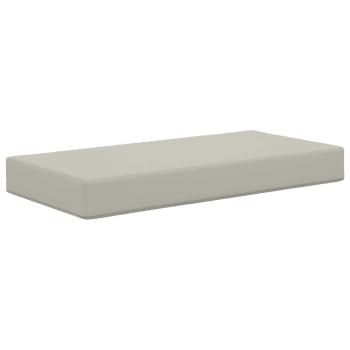 Sitzkissen für Outdoor Grau 80 x 40 x 8 cm 100 % Polyester