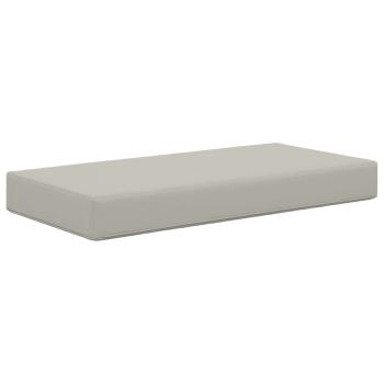 Sitzkissen für Outdoor Grau 80 x 40 x 8 cm 100 % Polyester