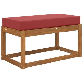 Sitzkissen für Outdoor 100 % Polyester Weinrot 80 x 40 x 8 cm