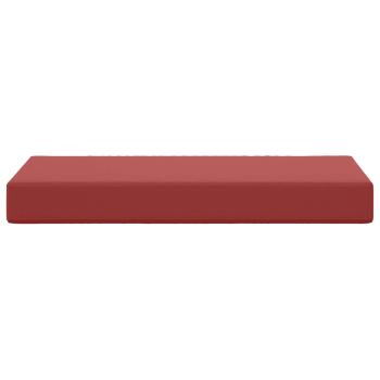 Sitzkissen für Outdoor 100 % Polyester Weinrot 80 x 40 x 8 cm