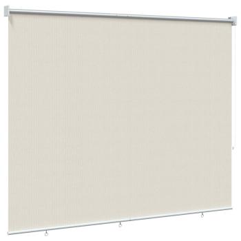 Außenrollo 225 (B)x140 (H) cm Cremeweiß