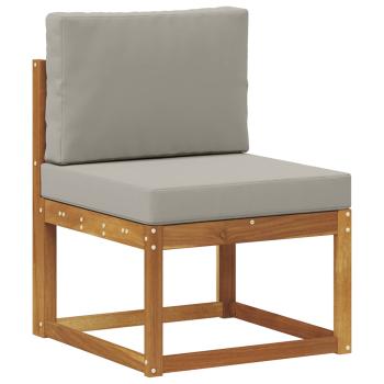 5 stk. Outdoor-Sofagarnitur Massives Akazienholz und Polyester