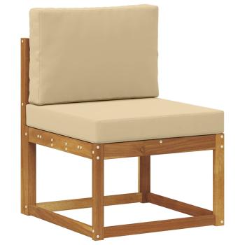 5 stk. Outdoor-Sofagarnitur Massives Akazienholz und Polyester