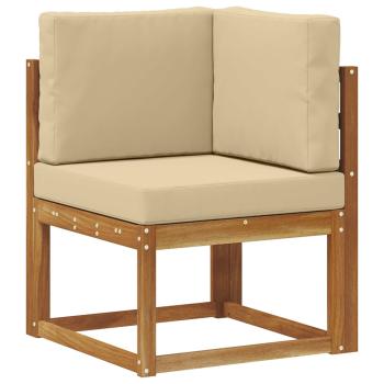 5 stk. Outdoor-Sofagarnitur Massives Akazienholz und Polyester