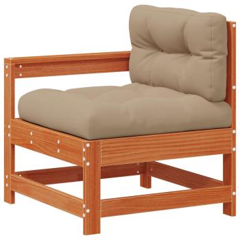 Garten-Lounge-Set 10 stk. Wachsbraun Massives Kiefernholz
