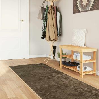 ARDEBO.de - Teppichläufer MARSA Waldgrün 80 x 450 cm Polyester und PVC