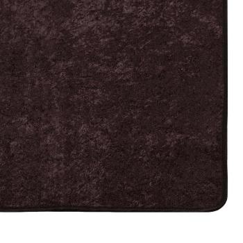 Teppichläufer MARSA Anthrazit 100 x 150 cm Polyester und PVC