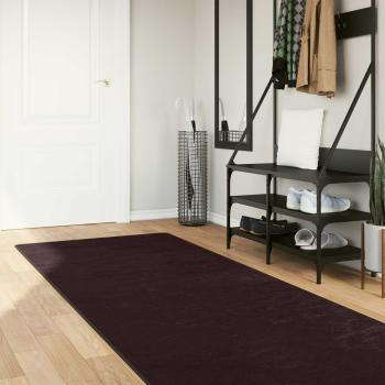 ARDEBO.de - Teppichläufer MARSA Anthrazit 100 x 400 cm Polyester und PVC