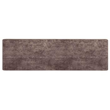 Teppichläufer MARSA Grau 80 x 350 cm Polyester und PVC