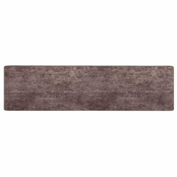 Teppichläufer MARSA Grau 80 x 400 cm Polyester und PVC
