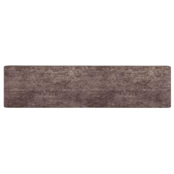 Teppichl?ufer MARSA Grau 80 x 450 cm Polyester und PVC
