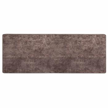 Teppichläufer MARSA Grau 100 x 250 cm Polyester und PVC