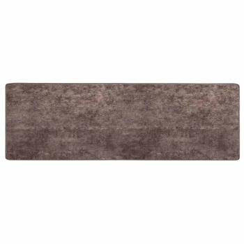 Teppichläufer MARSA Grau 100 x 300 cm Polyester und PVC