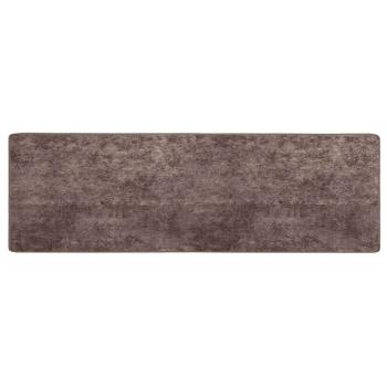 Teppichläufer MARSA Grau 100 x 350 cm Polyester und PVC