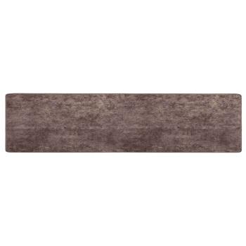 Teppichläufer MARSA Grau 100 x 450 cm Polyester und PVC