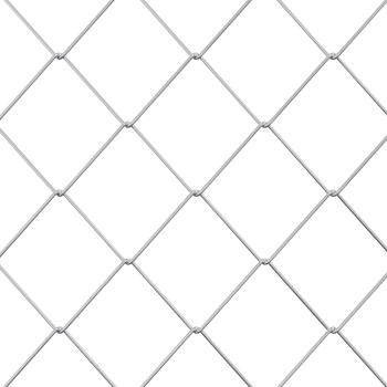 Maschendrahtzaun 2 x 20 m Glas Verzinkt
