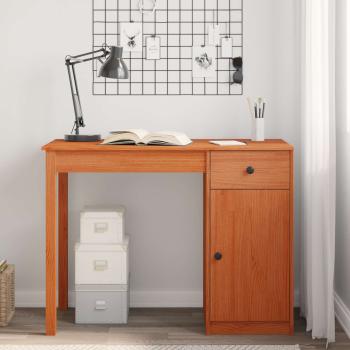 ARDEBO.de - Schreibtisch Wachsbraun 100 x 50 x 74 cm Massives Kiefernholz