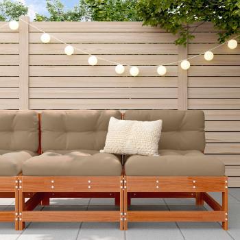 ARDEBO.de - Garten Mittelssofa Massives Kiefernholz Wachsbraun