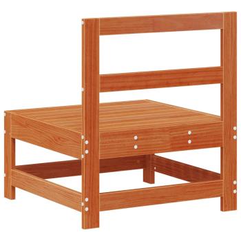 Garten Mittelssofa Massives Kiefernholz Wachsbraun