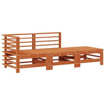 Sectional Sofa Einheiten 3 Stück Wachsbraun